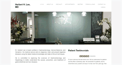 Desktop Screenshot of herbertleemd.com