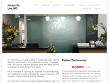 Tablet Screenshot of herbertleemd.com